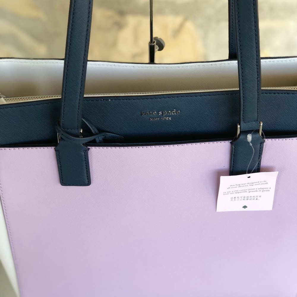 NWT kate spade triple compartment laptop tote - Picture 3 of 8